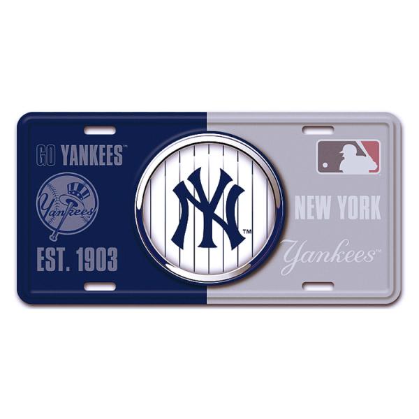 アルミニウム サイン LICENSE PLATE New YORK YANKEES GL-SLMLB...