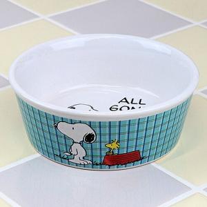 PEANUTS 5inch ラウンド ペット ボウル Snoopy All Gone SN-LI-PB-106546A｜swam