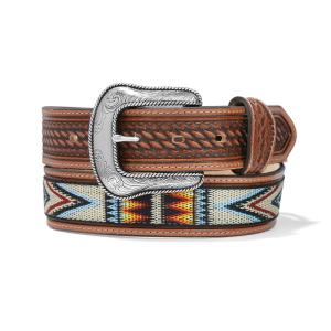 トニーラマ （TONY LAMA） ウエスタンベルト BRYCE AZTEC BELT TLC14164 BROWN｜swam