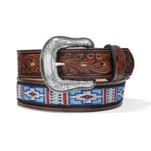 トニーラマ （TONY LAMA） ウエスタンベルト SKY AZTEC BELT  TLC14175 BROWN｜swam