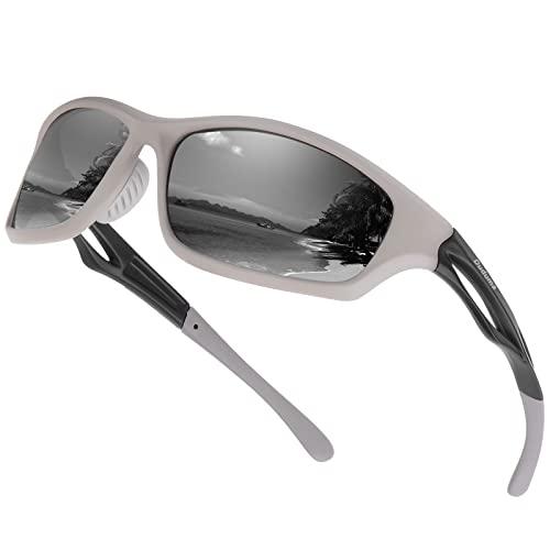 Duduma 偏光 レンズ メンズスポーツサングラス 超軽量 UV400 紫外線をカット ス