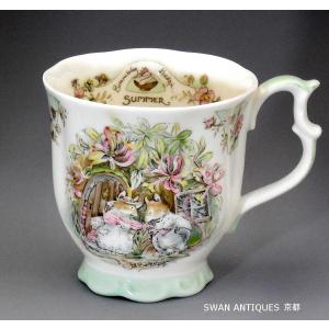 ロイヤルドルトン【 Royal Doulton】 ブランブリーヘッジ 　サマー ビーカー  マグカップ　ユーズド