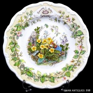 【ロイヤル ドルトン】 Royal Doulton イギリス製 ブランブリー ヘッジ スプリング Spring  飾り皿プレート 未使用