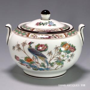 ウェッジウッド Wedgwood 壷印 クタニクレーン シュガーポット 未使用｜swan-antiques