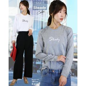 ロゴtシャツ レディース カットソー tシャツ...の詳細画像4