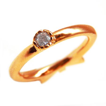 kor273 3号から13号 リバーシブル 裏と表で使える自由自在ピンキーリング 高級プラチナRG加...