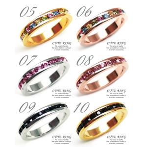 エタニティリング 指輪 ジルコニア リング レ...の詳細画像2