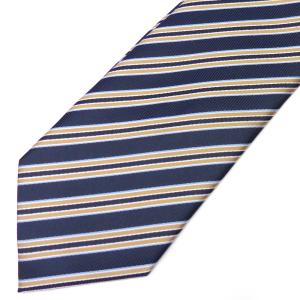 ネクタイ メンズ 幅 7cm ブルー 青 ライトブルー 水色 ストライプ