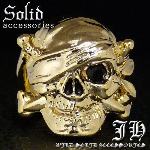 R238 新作 パイレーツスカル煌きGlassブラック煌きGlass高級プラチナゴールドRG加工リン...