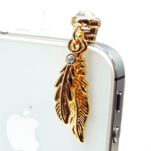 送料無料 スマホピアス イヤホンジャックに挿すアクセ DSやオーディオにも スマピ プラグ ゴールド...