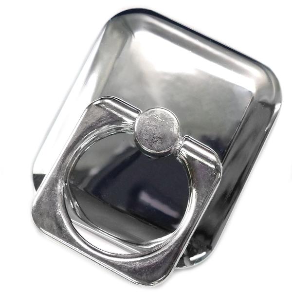 在庫限り スマホリング おしゃれ シンプル シルバー cr バンカーリング かわいい おすすめ スマ...