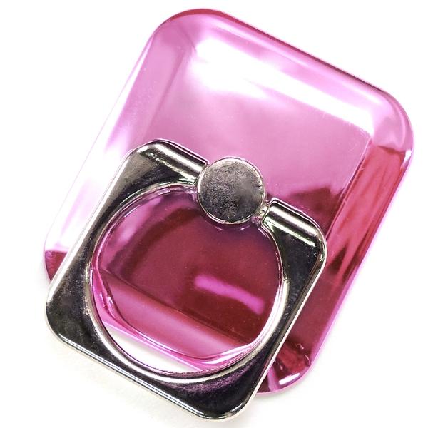 在庫限り スマホリング おしゃれ シンプル ピンク シルバー cr バンカーリング かわいい おすす...