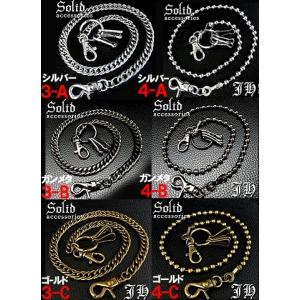 ウォレットチェーン メンズ シルバー 財布 銀...の詳細画像2