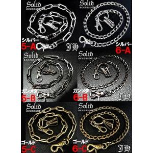 ウォレットチェーン メンズ シルバー 財布 銀...の詳細画像3