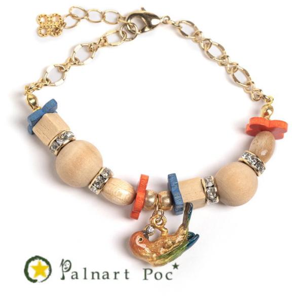 パルナートポック 木遊びコガネ インコ ブレスレット  PalnartPoc  2603