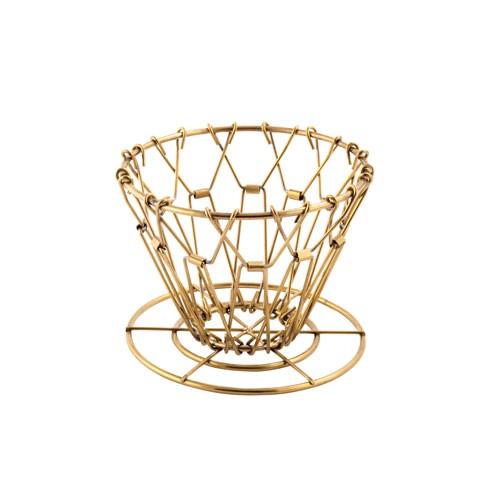 キッカーランド KIKKERLAND ブラスコラプシブルコーヒードリッパー 真鍮 ゴールド   Br...