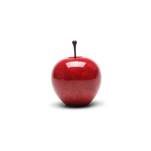 マーブル アップル スモール Marble Apple Small レッド Red インテリア 大理...