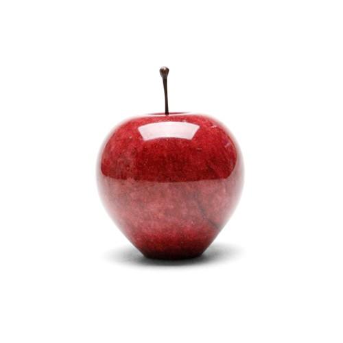 マーブル アップル ラージ Marble Apple Large レッド Red インテリア 大理石...