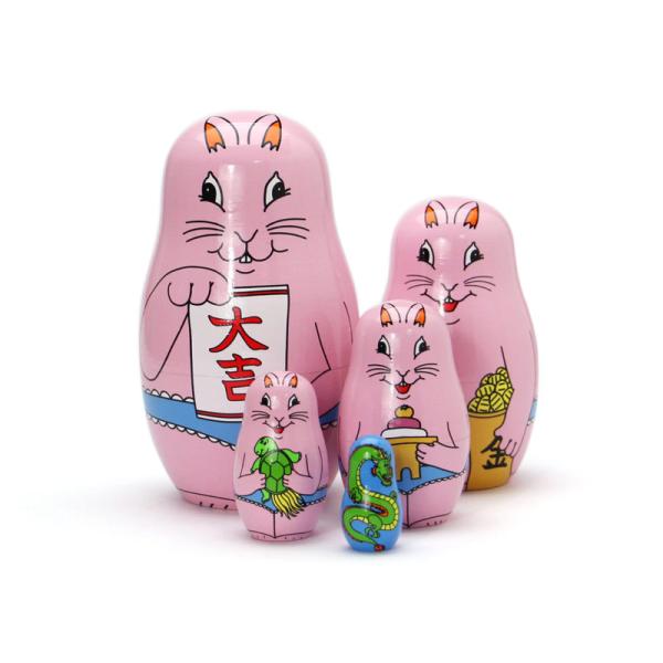 MIDORI KOMATSU マトリョーシカ Happy New Rabbit ハッピー ニュー ラ...