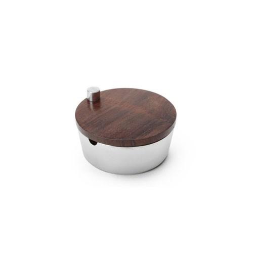 アルミニウムアシュトレイ ウッドカバー 83542 Aluminium Ashtray woodco...