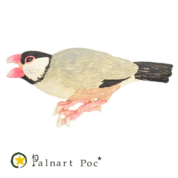 パルナートポック ブローチ ノーマル ブラック 文鳥 Palnart Poc  2408