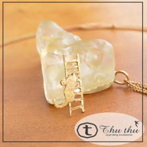 さんかくチーズに登る ネックレス チェーンタイプ thuthu appetizing accesso...