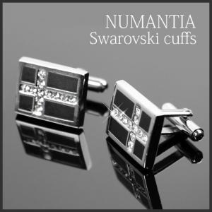 カフス ボタン スワロフスキー プレゼント 結婚式