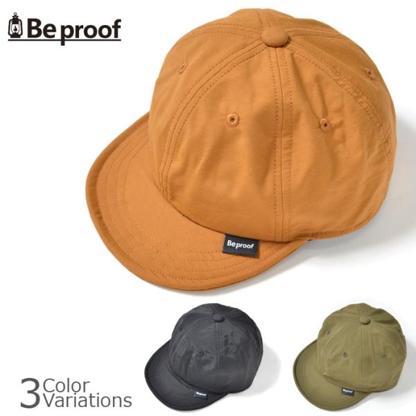 Be proof(ビープルーフ) コットン ナイロン 撥水 6パネル キャップ