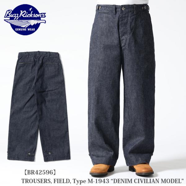 Buzz Rickson's TROUSERS, FIELD, Type M-1943 “DENIM...