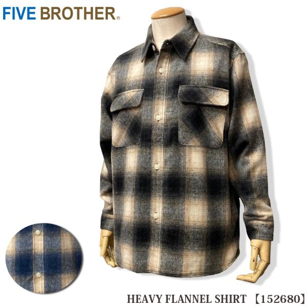 FIVE BROTHER HEAVY FLANNEL SHIRT 152680