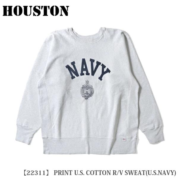 HOUSTON PRINT U.S. COTTON R/V SWEAT(U.S.NAVY) U.S....