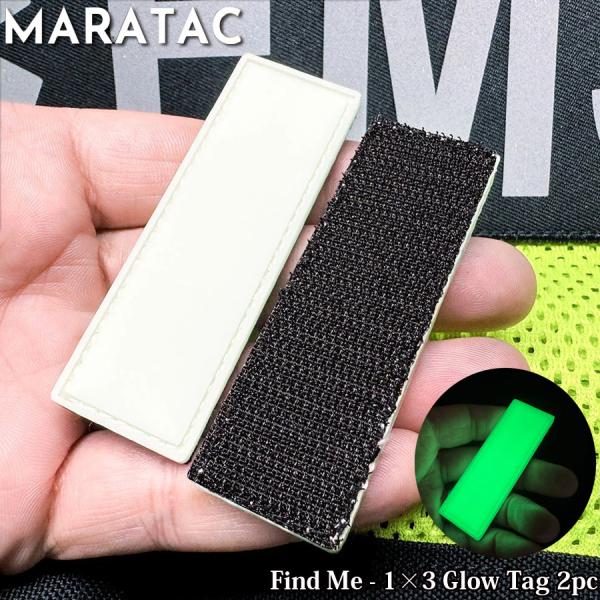MARATAC Find Me - 1x3 Glow Tag 2pc メール便