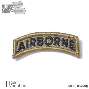 MILITARY GOODS（ミリタリーグッズ） AIR BORNE TAB MULTICAM エアボーン タブ パッチ マルチカム 【メール便】｜swat