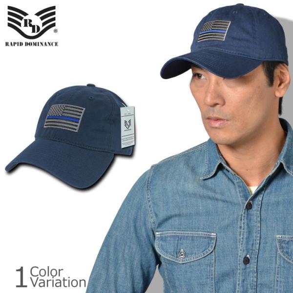 RAPID DOMINANCE（ラピッドドミナンス） 刺繍 ベースボールキャップ Blue Line...