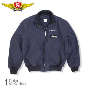 SESSLER（セスラ） 1940's REPLICA U.S.NAVY SUBMARINERS DECK JACKET サブマリーン ジャケット モール胸章付き A-2170-SB｜swat