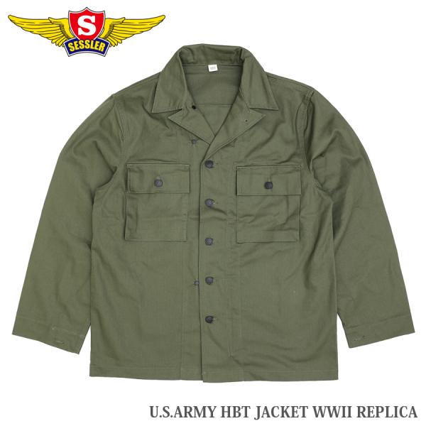 SESSLER U.S.ARMY HBT JACKET WW2 REPLICA A-2421