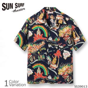 SUN SURF（サンサーフ） RAYON HAWAIIAN SHIRT “HISTORY OF THE ISLANDS” SS39013｜swat