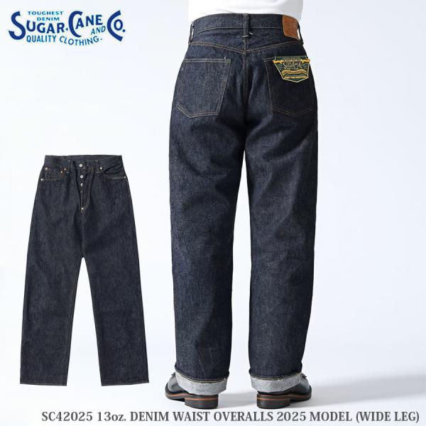 SUGAR CANE &amp; Co. 13oz. DENIM WAIST OVERALLS 2025 M...