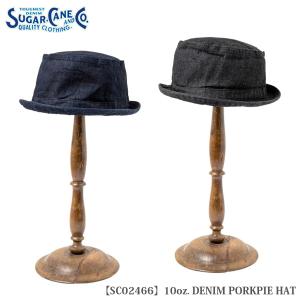 SUGAR CANE & Co. 10oz. DENIM PORKPIE HAT SC02466