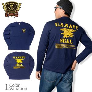 SWAT ORIGINAL（スワットオリジナル） U.S NAVY SEAL（JFK）バックプリント Tシャツ 長袖｜swat