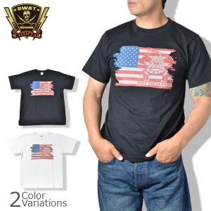 SWAT ORIGINAL（スワットオリジナル） DTOM US FLAG NSWDG RED TEAMドントトレードオンミー 星条旗 Tシャツ 【メール便】｜swat