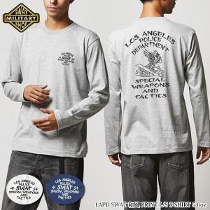 SWAT ORIGINAL LAPD SWAT 和風 プリント 長袖 Tシャツ 5.6oz 【メール便】