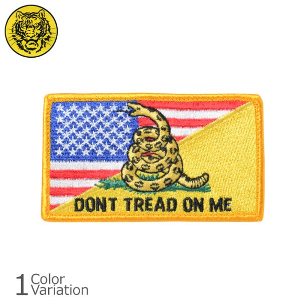 タイガーエンブ U.S.FLAG / DON&apos;T TREAD ON ME スプリット 星条旗 パッチ...