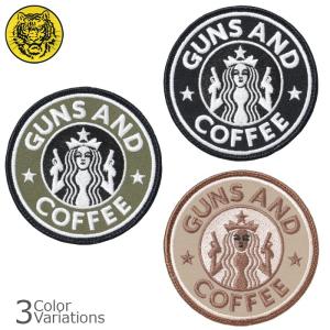タイガーエンブ GUNS AND COFFEE ガンズ アンド コーヒー パッチ ミリタリーワッペン 【メール便】
