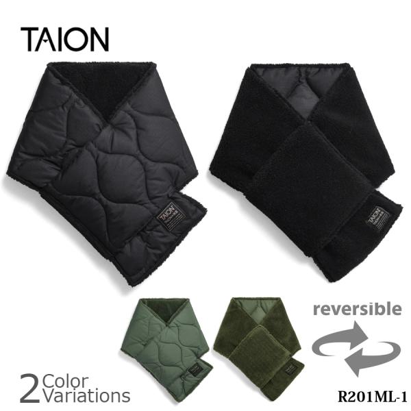 TAION(タイオン) ミリタリー リバーシブル ダウンマフラー R201ML-1