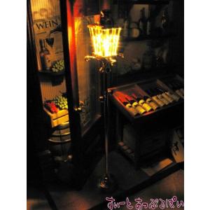 ミニチュア　 3V電池式LED照明　　ビクトリアン　ブラス　ストリートランプ　HKL-FL-307M...