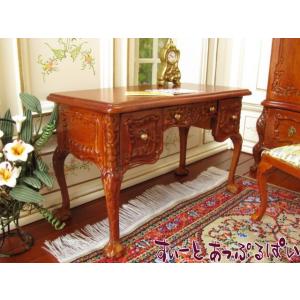 ミニチュア　 レディ・アンのお気に入り　　美しすぎるライティングデスク　LA6632WN　ドールハウス用