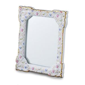 ミニチュア　ロイターミニチュア　スクエアミラー　ゴールドチェッカー　RP1628-6　ドールハウス用