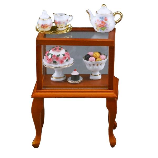 ミニチュア　ロイターミニチュア　コーヒーショップのガラスキャビネット　RP1720-0　ドールハウス...