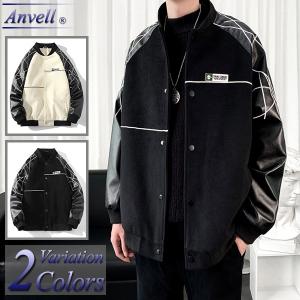 タトゥーくま刺繍 Dロゴ刺繍 選べる メルトン スタジアム ジャケット